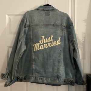 👰🏻‍♀️ Custom JUST MARRIED Denim Jacket
